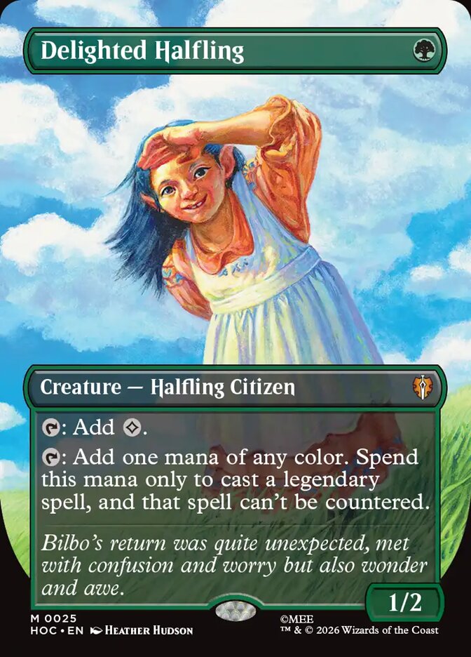 Delighted Halfling 25 (The Hobbit: Eternal-Legal) - Borderless Foil