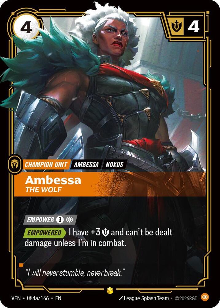 Ambessa - The Wolf 084a/166 (Vendetta) - Foil