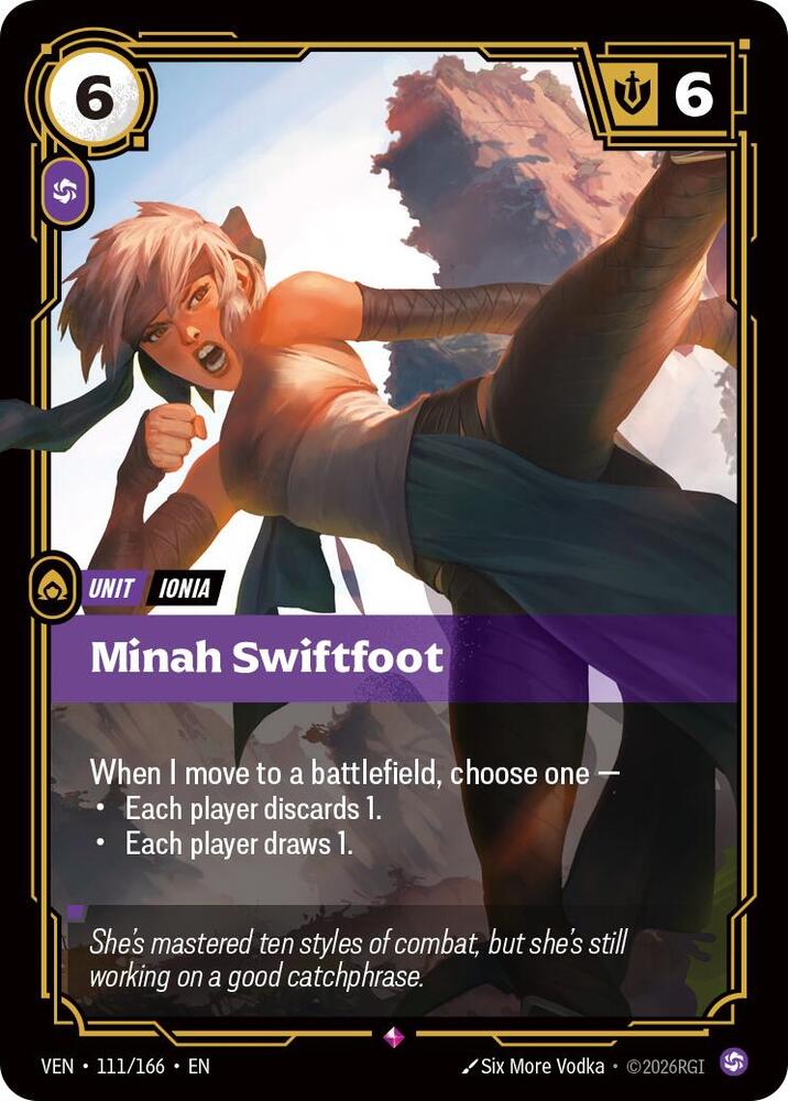 Minah Swiftfoot 111/166 (Vendetta) - Foil