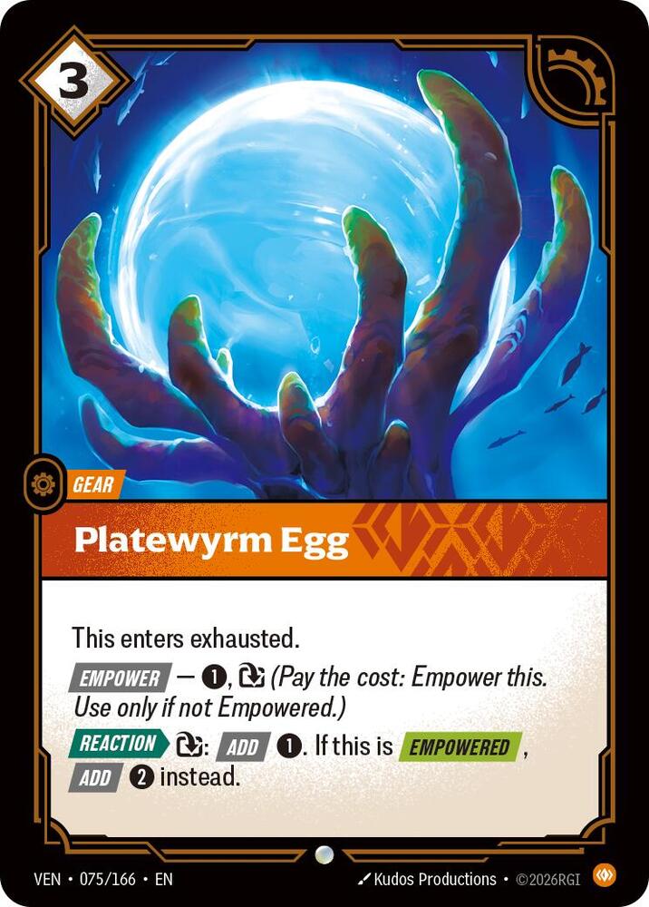 Platewyrm Egg 075/166 (Vendetta)