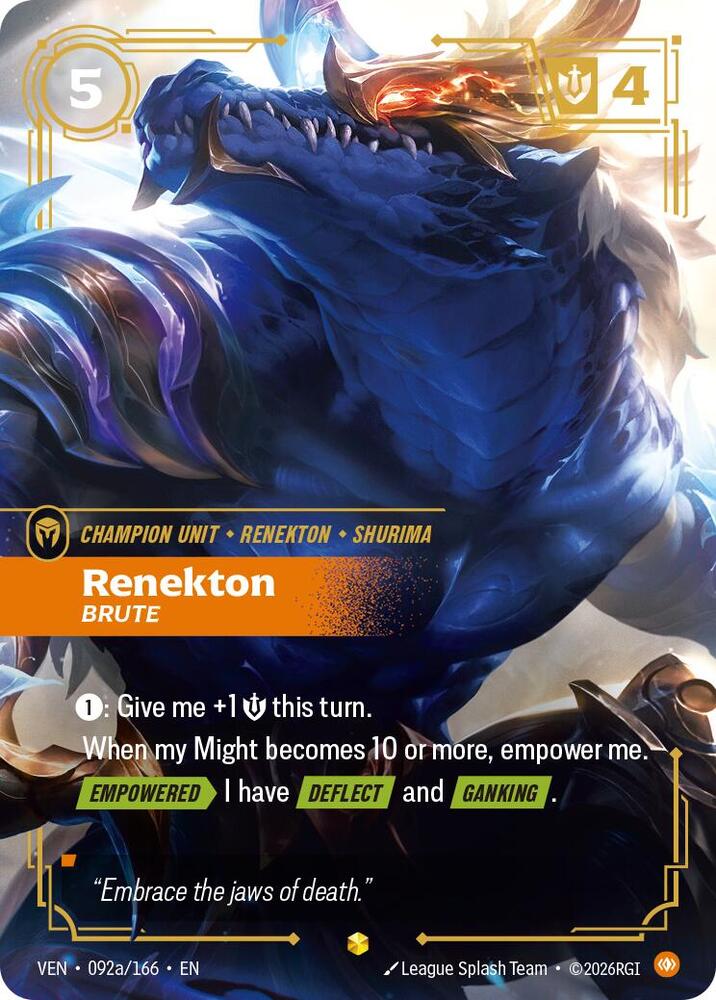 Renekton - Brute 092a/166 (Vendetta) - Foil