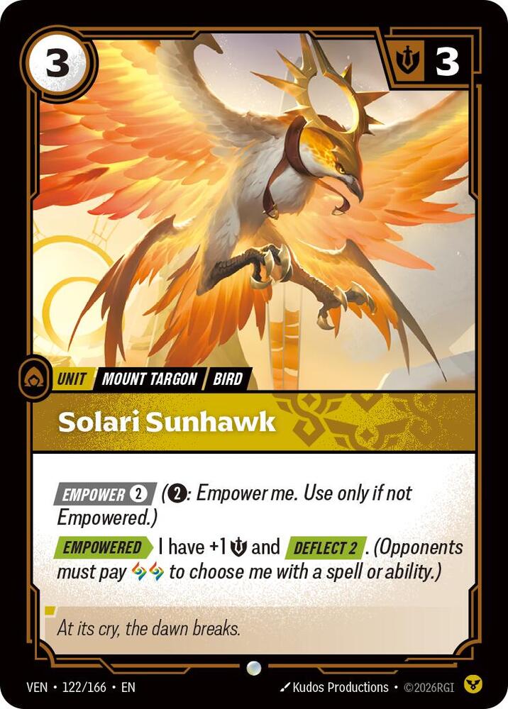 Solari Sunhawk 122/166 (Vendetta)