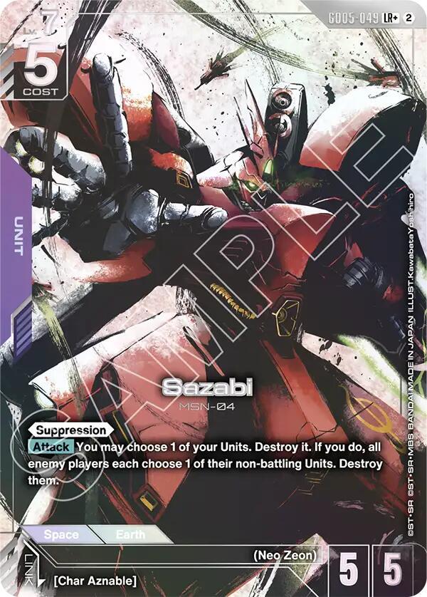 Sazabi GD05-049 (Freedom Ascension) - Holofoil