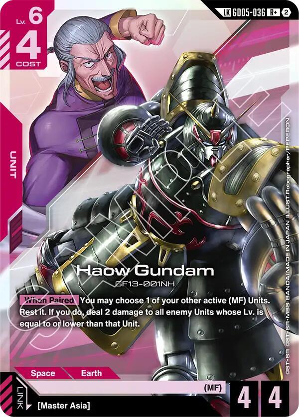 Haow Gundam Link Rare GD05-036 (Freedom Ascension) - Holofoil