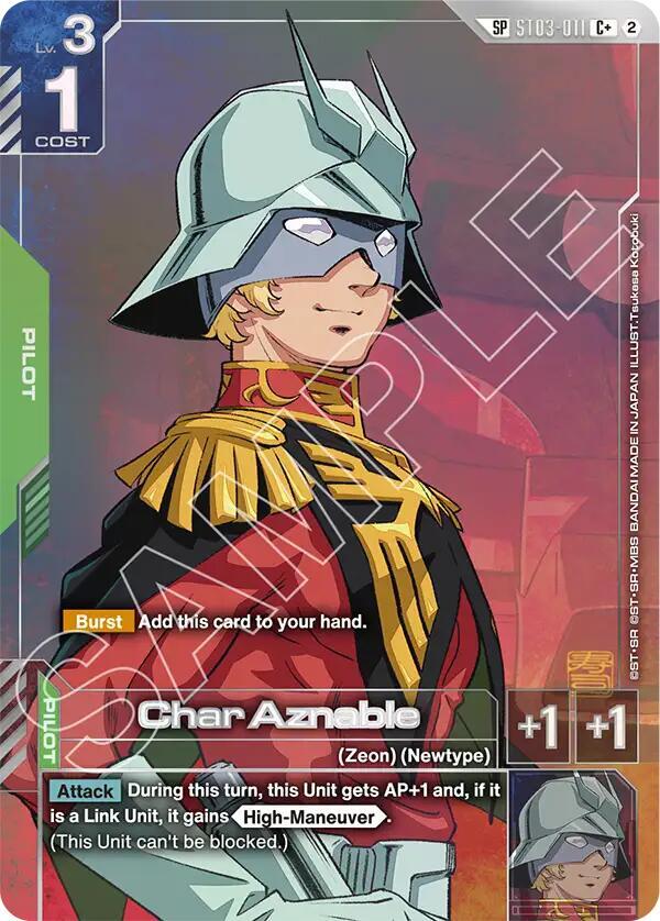 Char Aznable ST03-011 (Freedom Ascension) - Special Foil