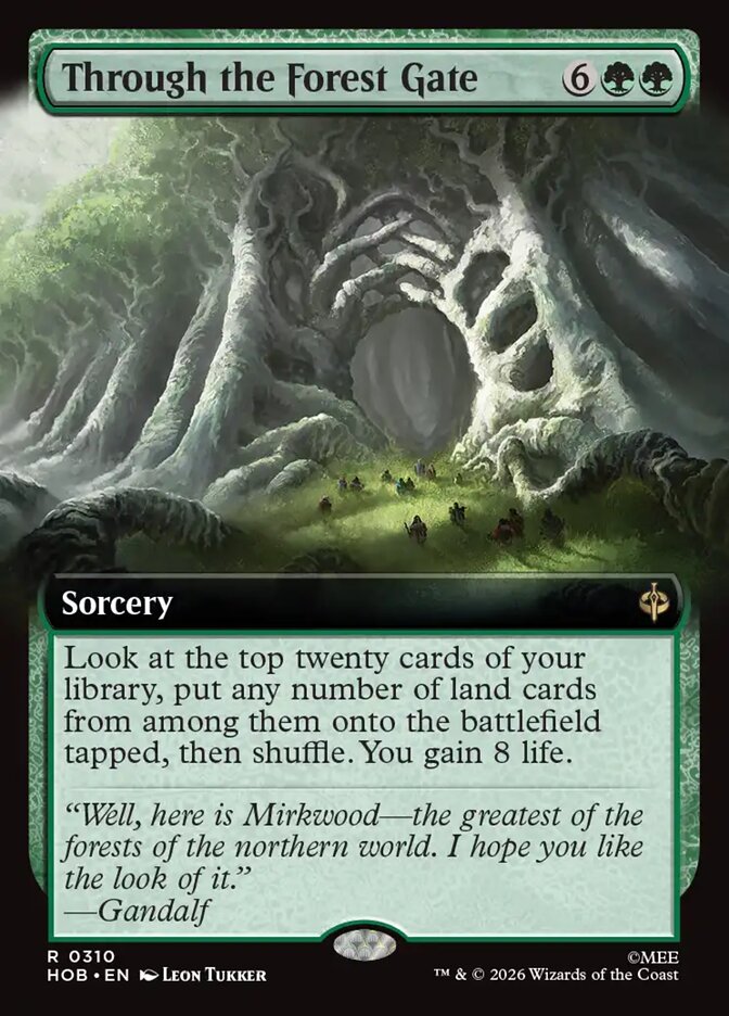 Through the Forest Gate 310 (The Hobbit) - Extended Art Foil