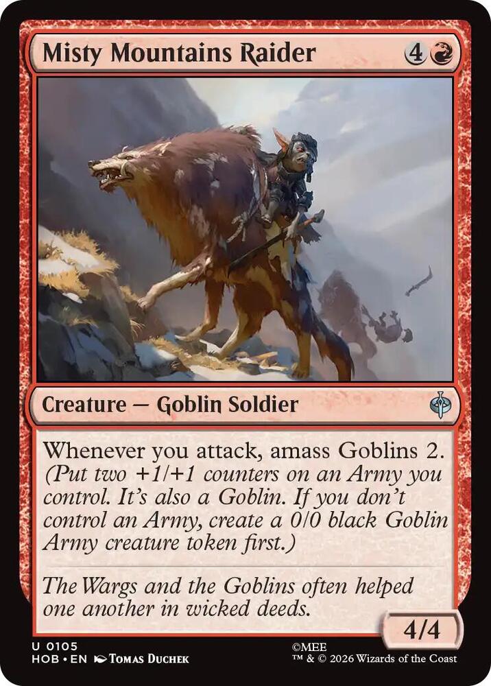 Misty Mountains Raider 105 (The Hobbit)