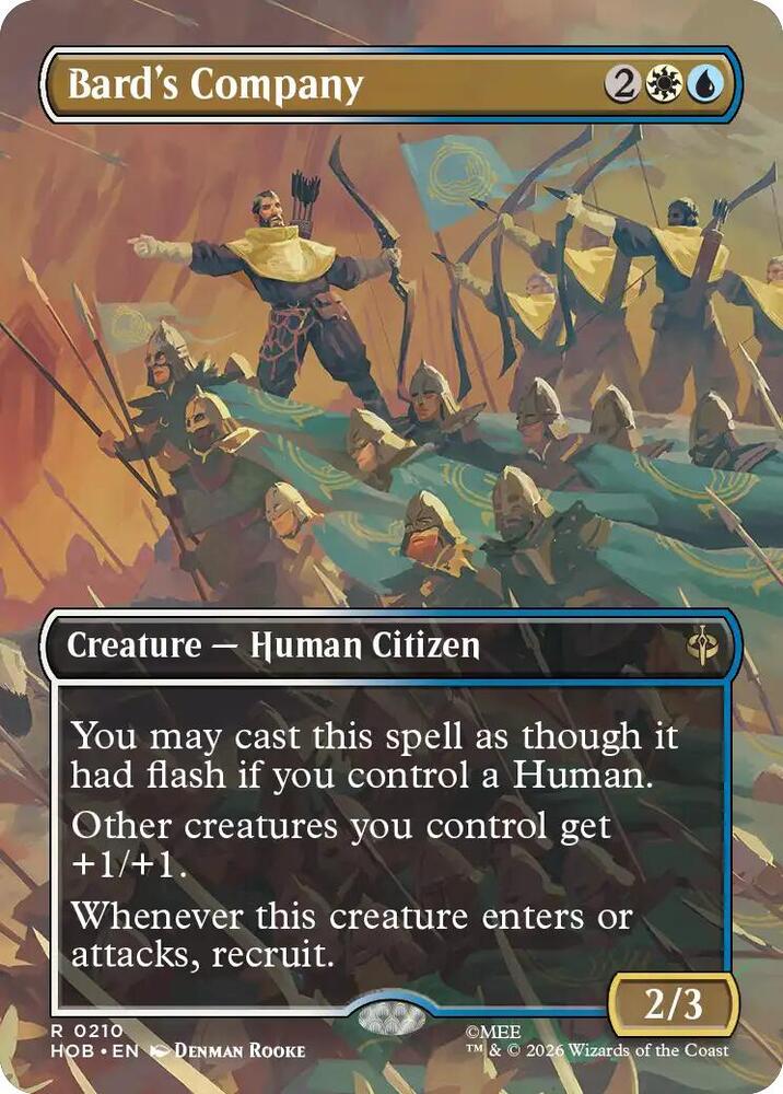 Bard's Company 210 (The Hobbit) - Borderless Foil