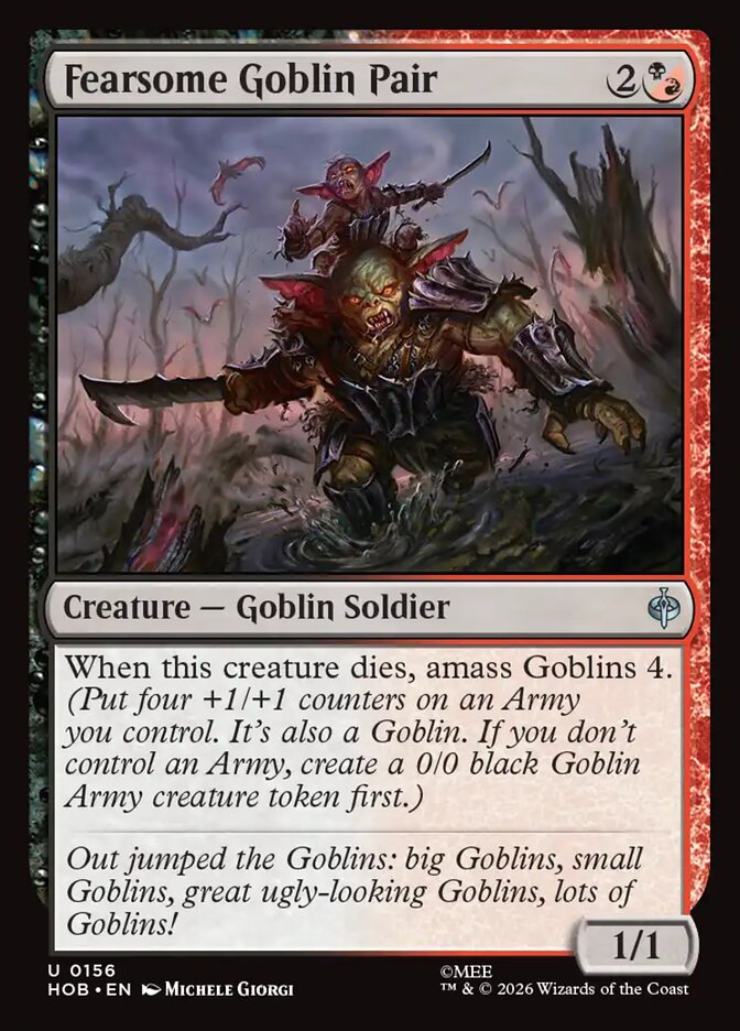Fearsome Goblin Pair 156 (The Hobbit) - Foil