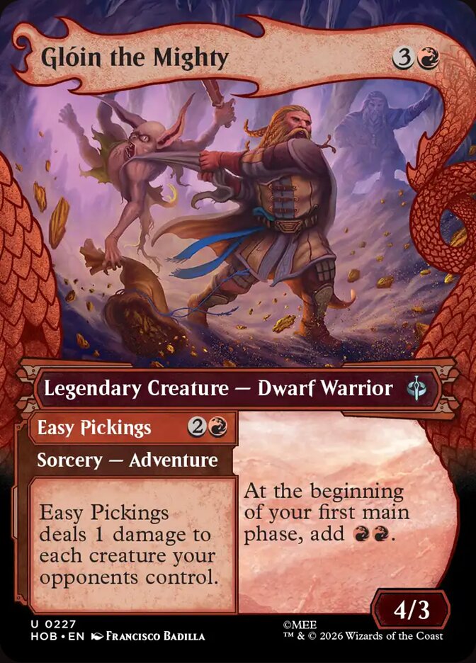 Glóin the Mighty // Easy Pickings 227 (The Hobbit) - Showcase Foil