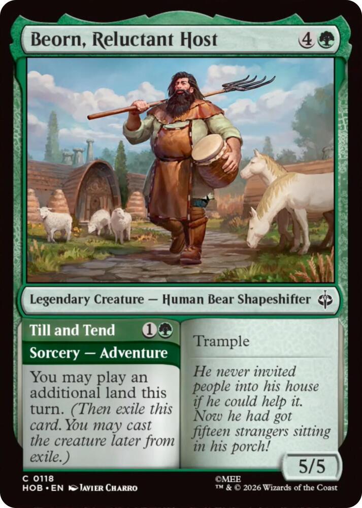 Beorn, Reluctant Host // TIll and Tend 118 (The Hobbit) - Foil