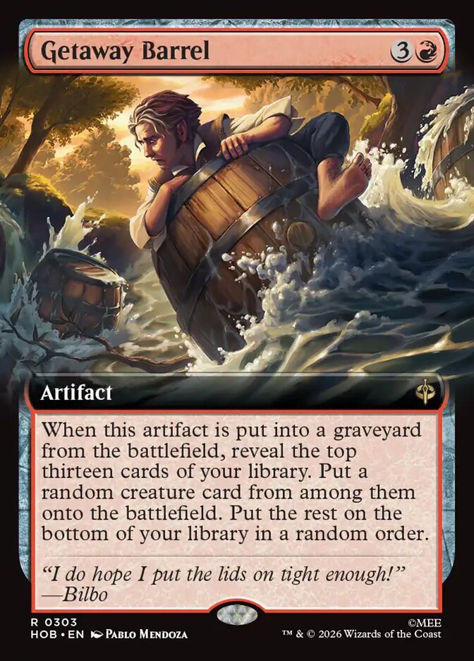 Getaway Barrel 303 (The Hobbit) - Extended Art