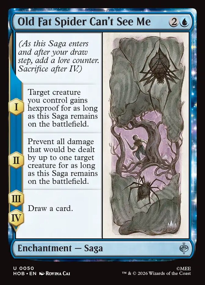 Old Fat Spider Can't See Me 50 (The Hobbit) - Foil