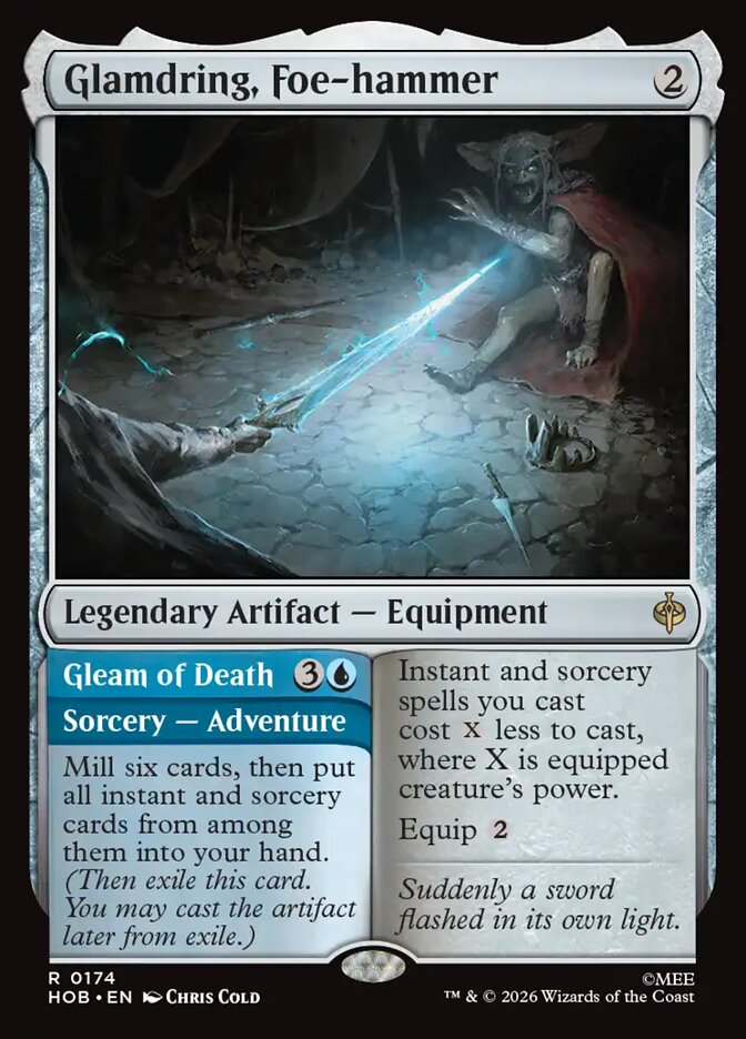 Glamdring, Foe-hammer // Gleam of Death 174 (The Hobbit) - Foil