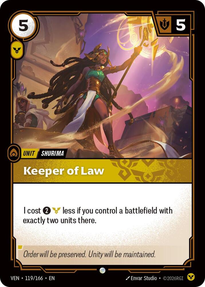 Keeper of Law 119/166 (Vendetta) - Foil