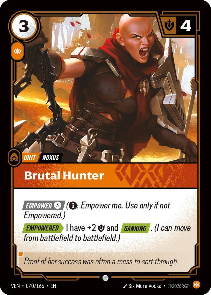 Brutal Hunter 070/166 (Vendetta) - Foil