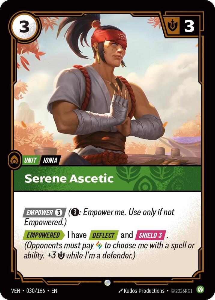 Serene Ascetic 030/166 (Vendetta) - Foil