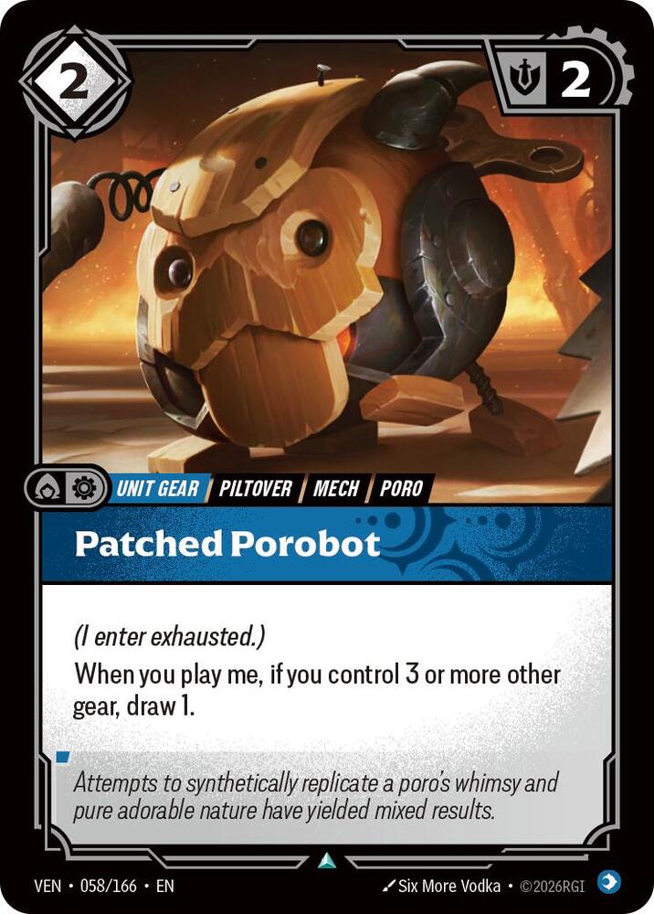Patched Porobot 058/166 (Vendetta) - Foil