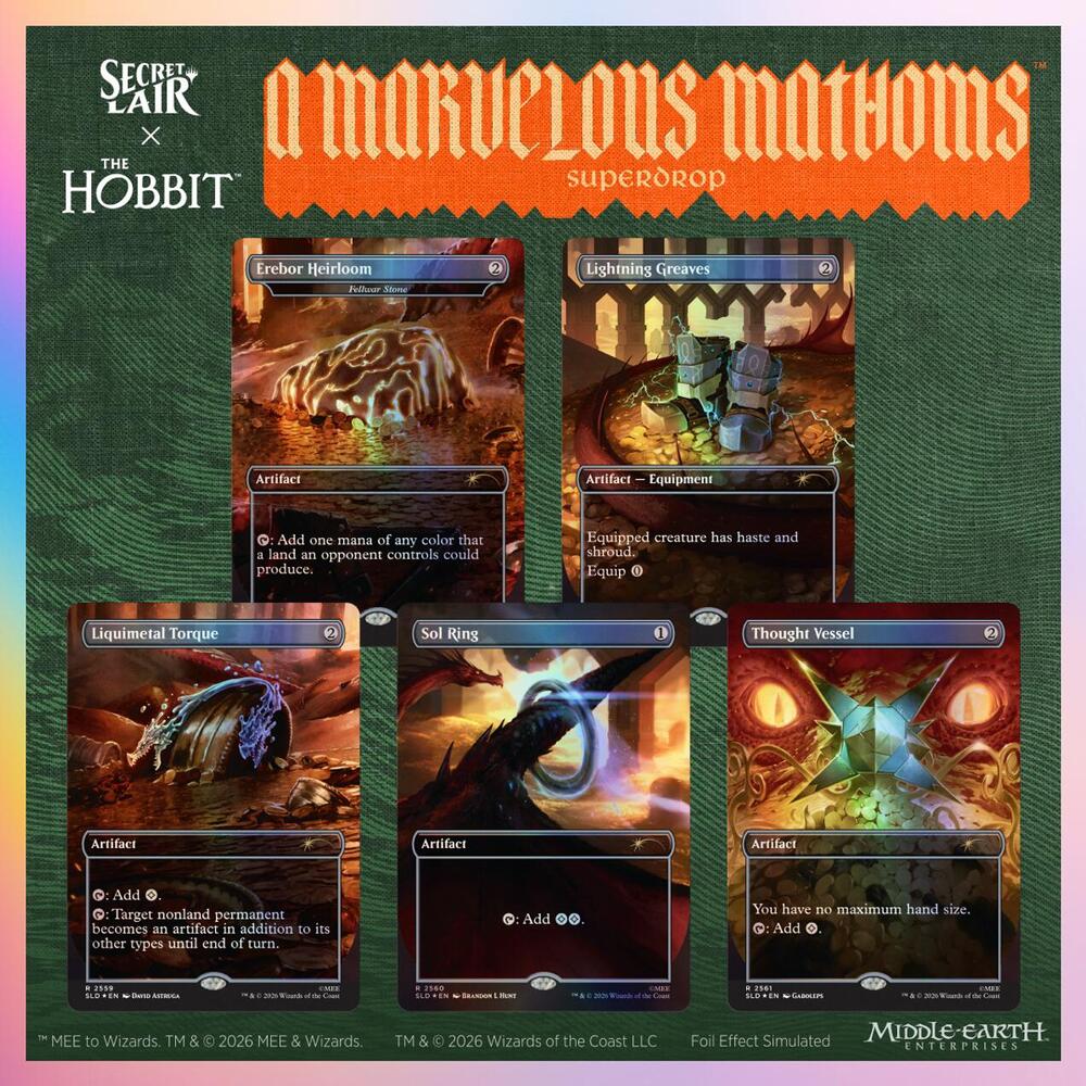 Secret Lair Drop Secret Lair x The Hobbit Smaugs Spoils Traditional Foil Edition (Secret Lair Drop Series)