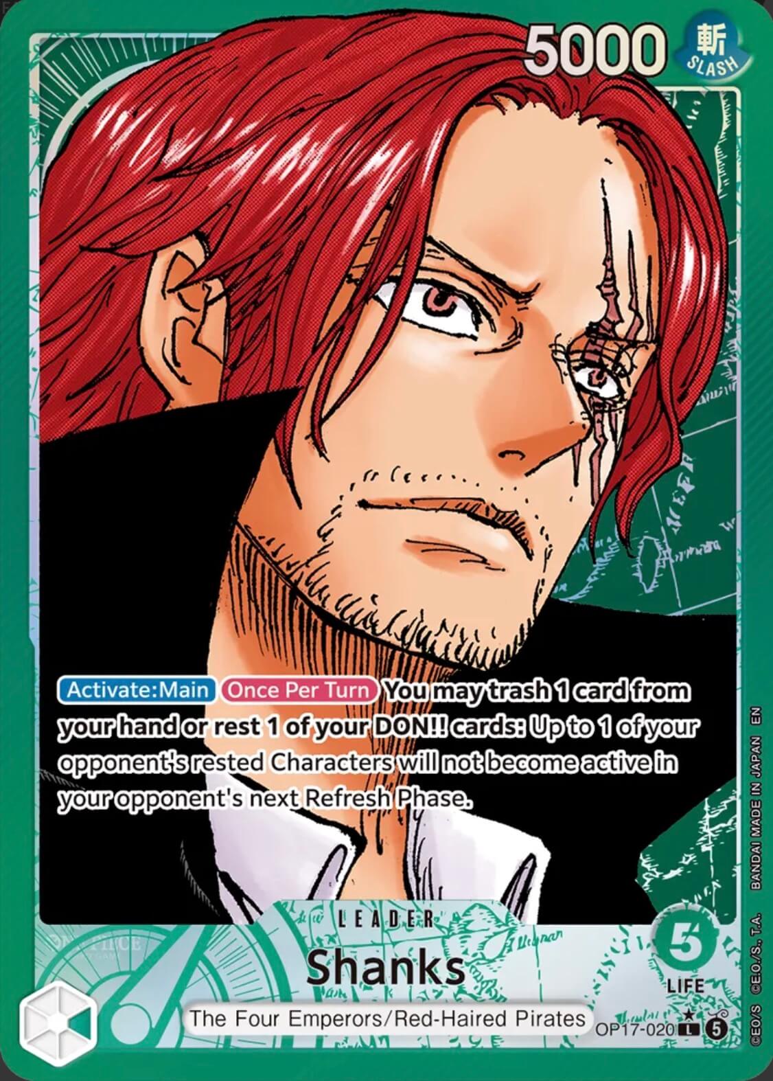 Shanks OP17-020 (The World's Strongest Warriors) - Alternate Art Foil