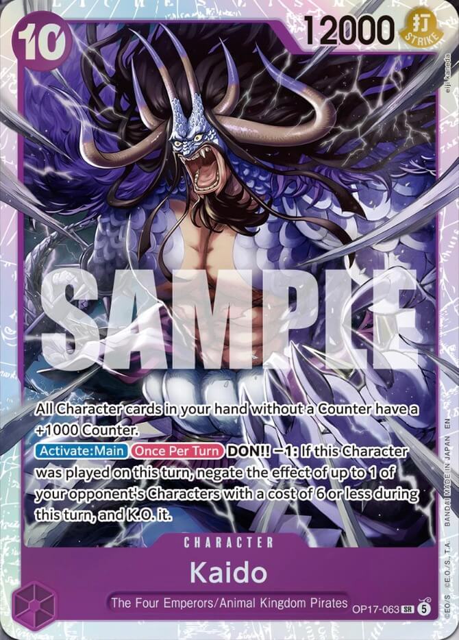 Kaido OP17-063 (The World's Strongest Warriors) - Foil