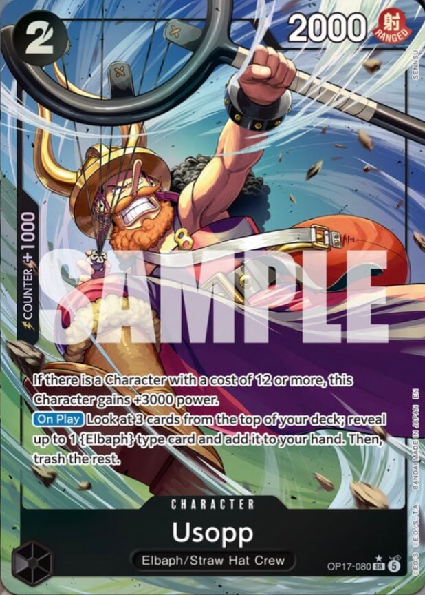 Usopp OP17-080 (The World's Strongest Warriors) - Alternate Art Foil