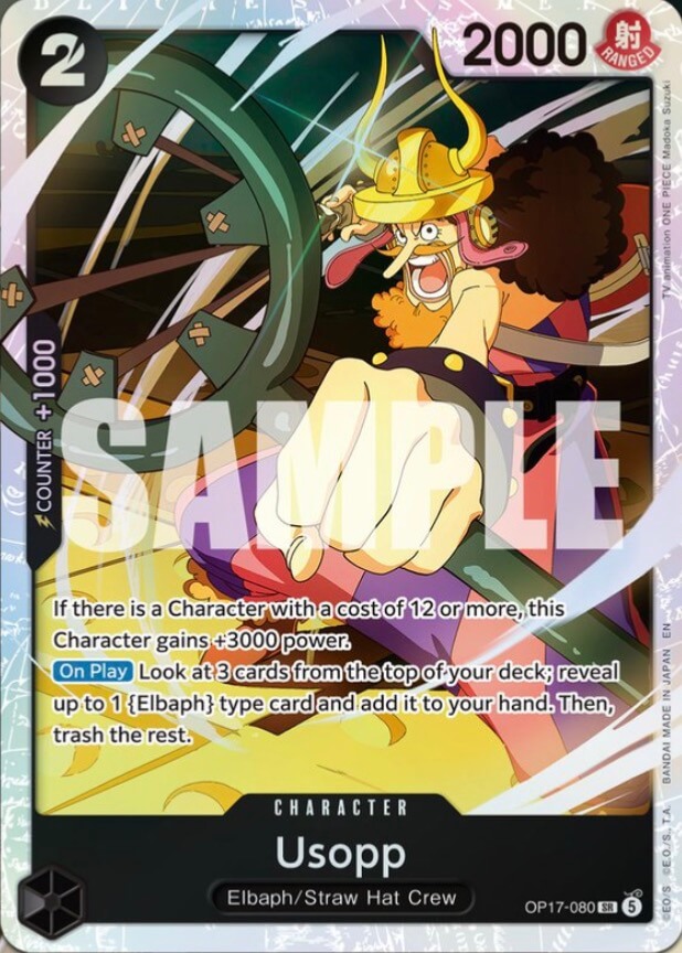Usopp OP17-080 (The World's Strongest Warriors) - Foil