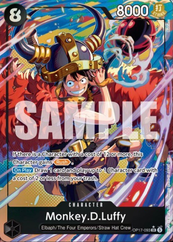 Monkey.D.Luffy OP17-093 (The World's Strongest Warriors) - Alternate Art Foil