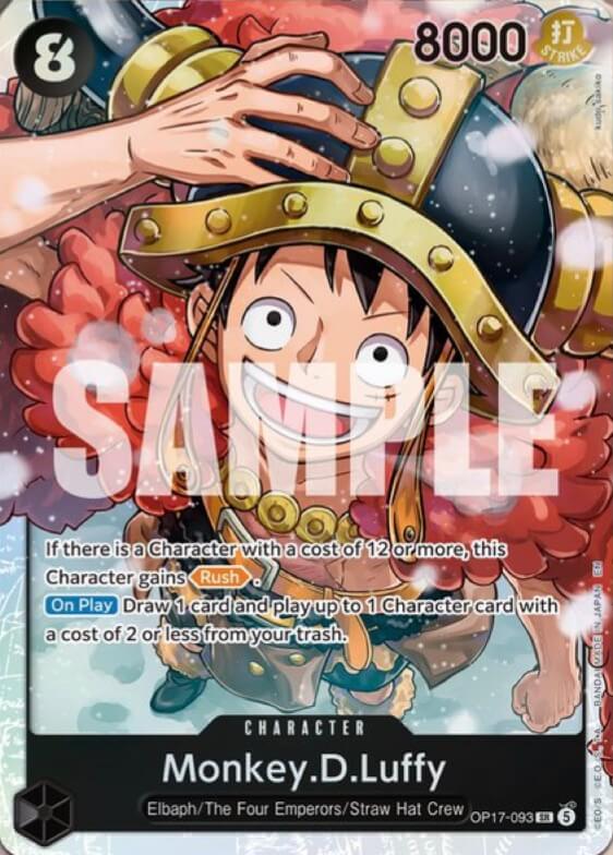 Monkey.D.Luffy OP17-093 (The World's Strongest Warriors) - Foil