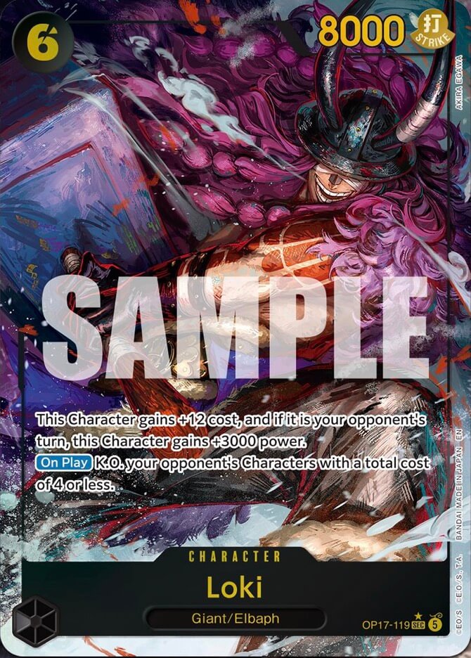 Loki OP17-119 (The World's Strongest Warriors) - Alternate Art Foil