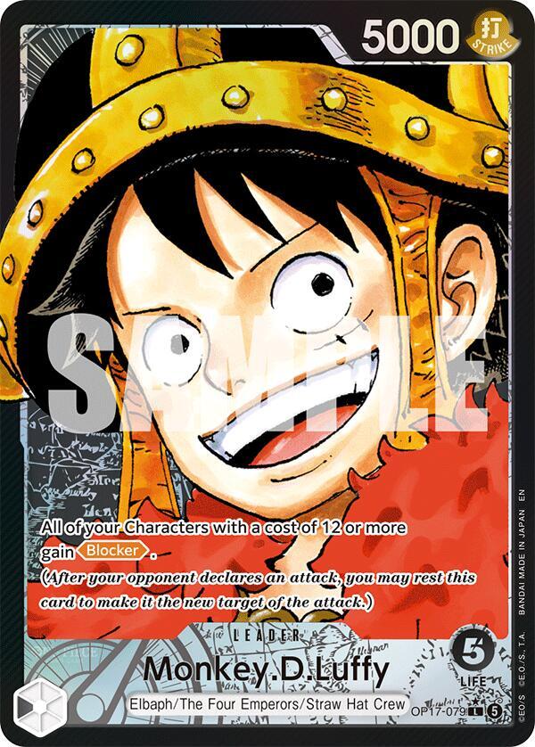 Monkey.D.Luffy OP17-079 (The World's Strongest Warriors) - Alternate Art Foil