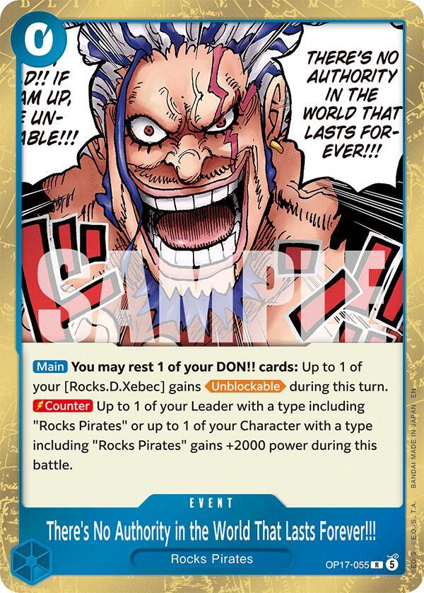 Theres No Authority in the World That Lasts Forever!!! OP17-055 (The World's Strongest Warriors) - Foil