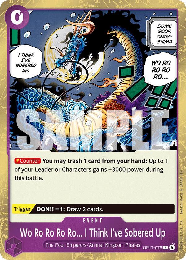Wo Ro Ro Ro Ro... I Think I've Sobered Up OP17-076 (The World's Strongest Warriors) - Foil