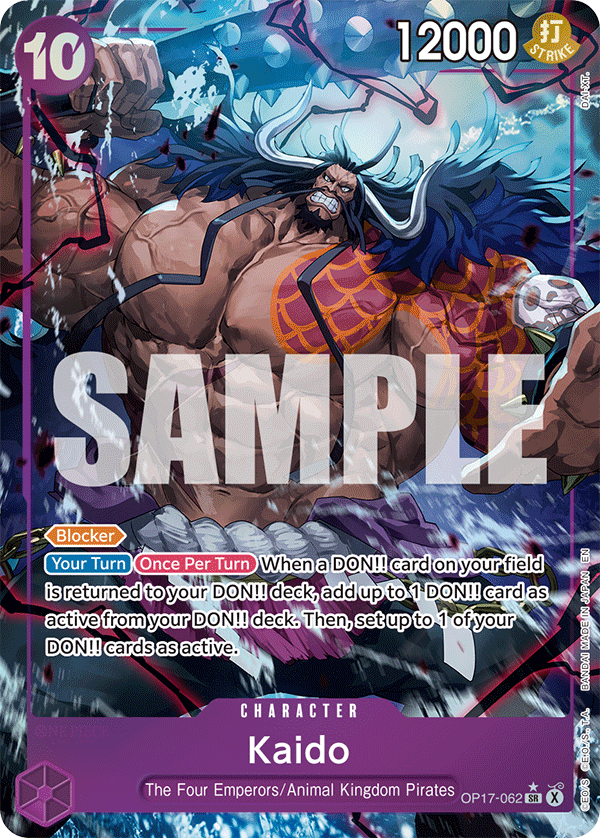 Kaido OP17-062 (The World's Strongest Warriors) - Alternate Art Foil