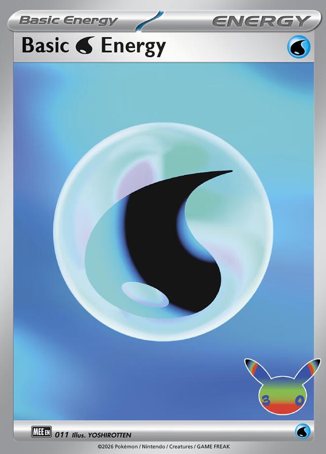 Basic Water Energy (MEE: Mega Evolution Energies) - Holofoil