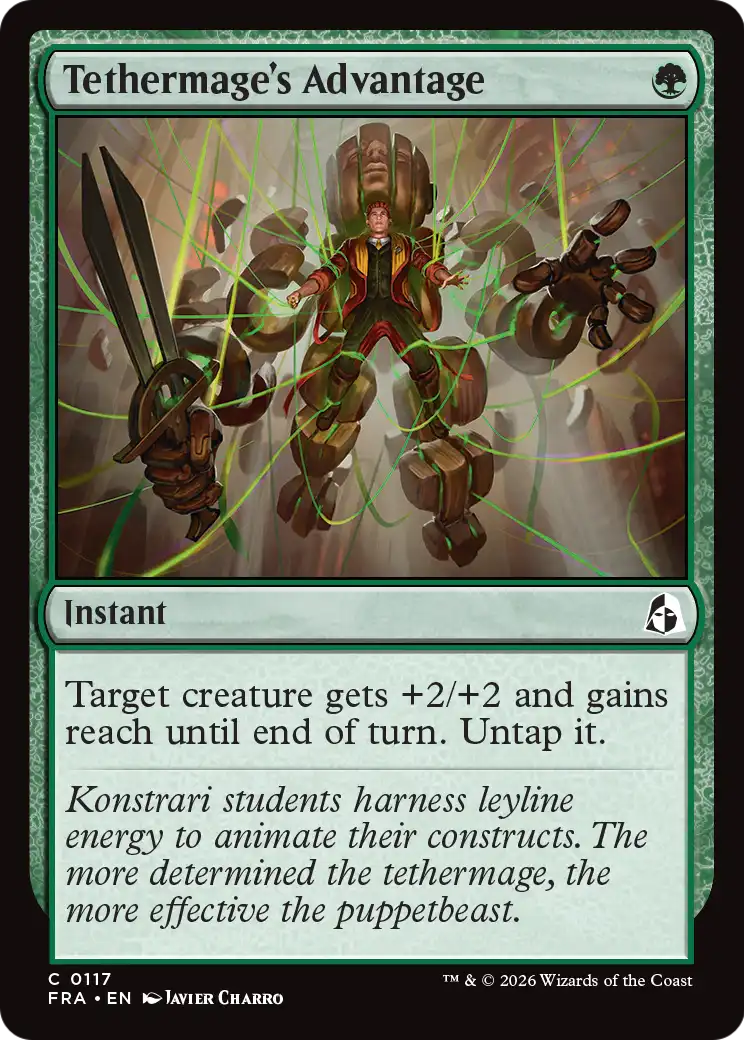 Tethermage's Advantage 117 (Reality Fracture) - Foil