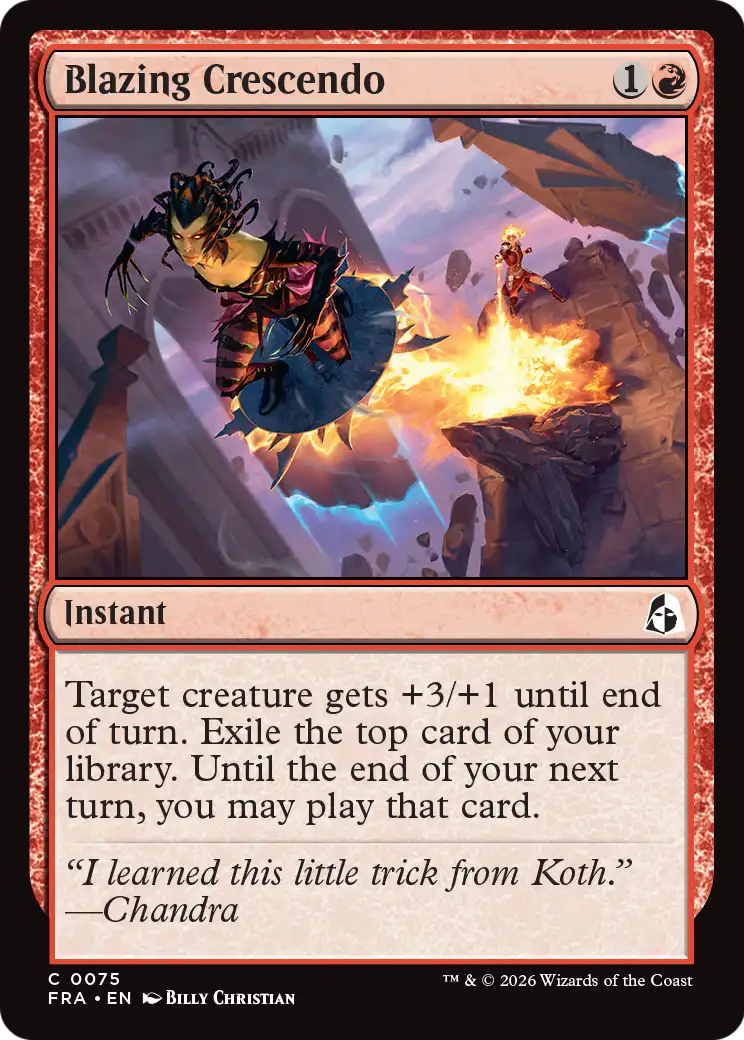 Blazing Crescendo 75 (Reality Fracture) - Foil