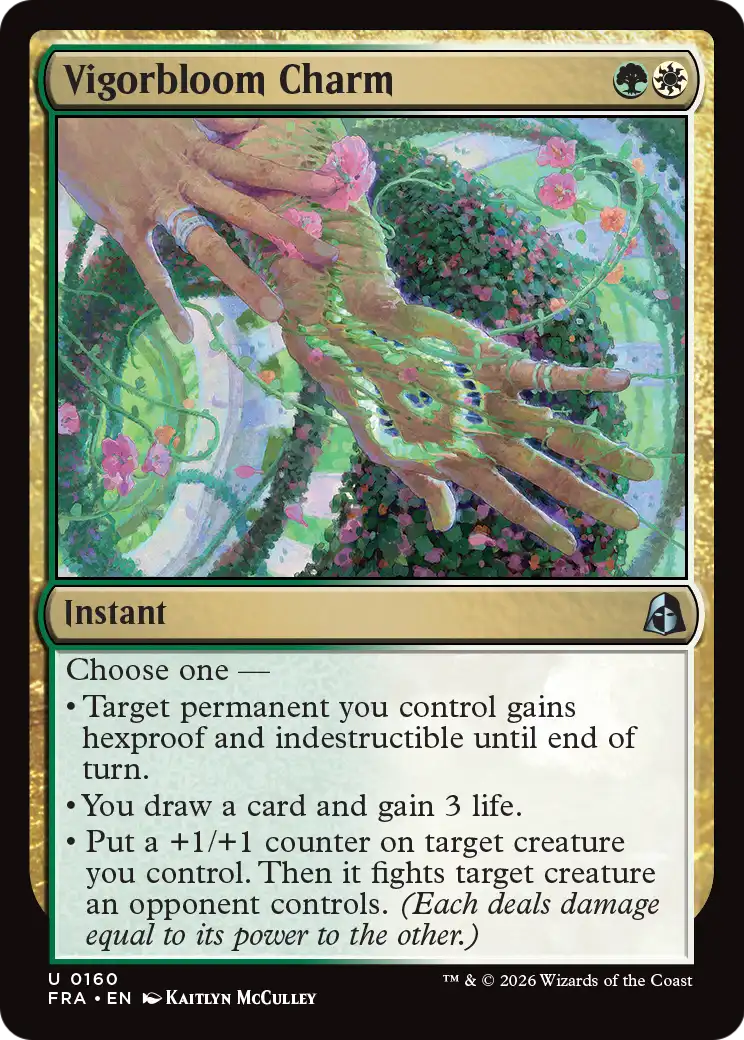 Vigorbloom Charm 160 (Reality Fracture) - Foil