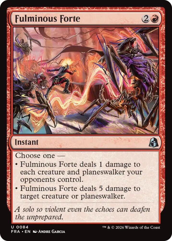 Fulminous Forte 84 (Reality Fracture) - Foil