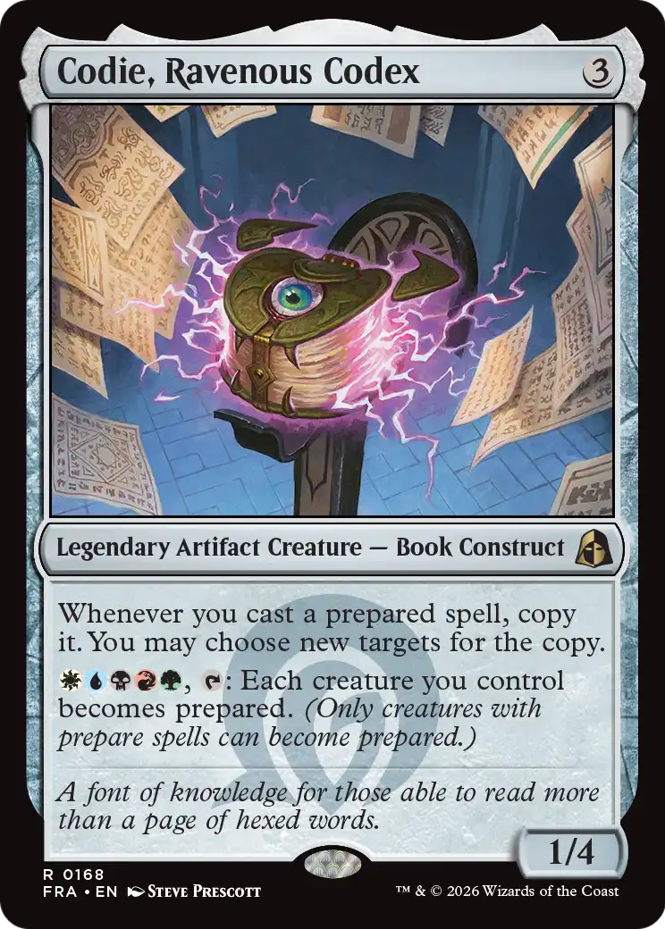 Codie, Ravenous Codex 168 (Reality Fracture) - Foil