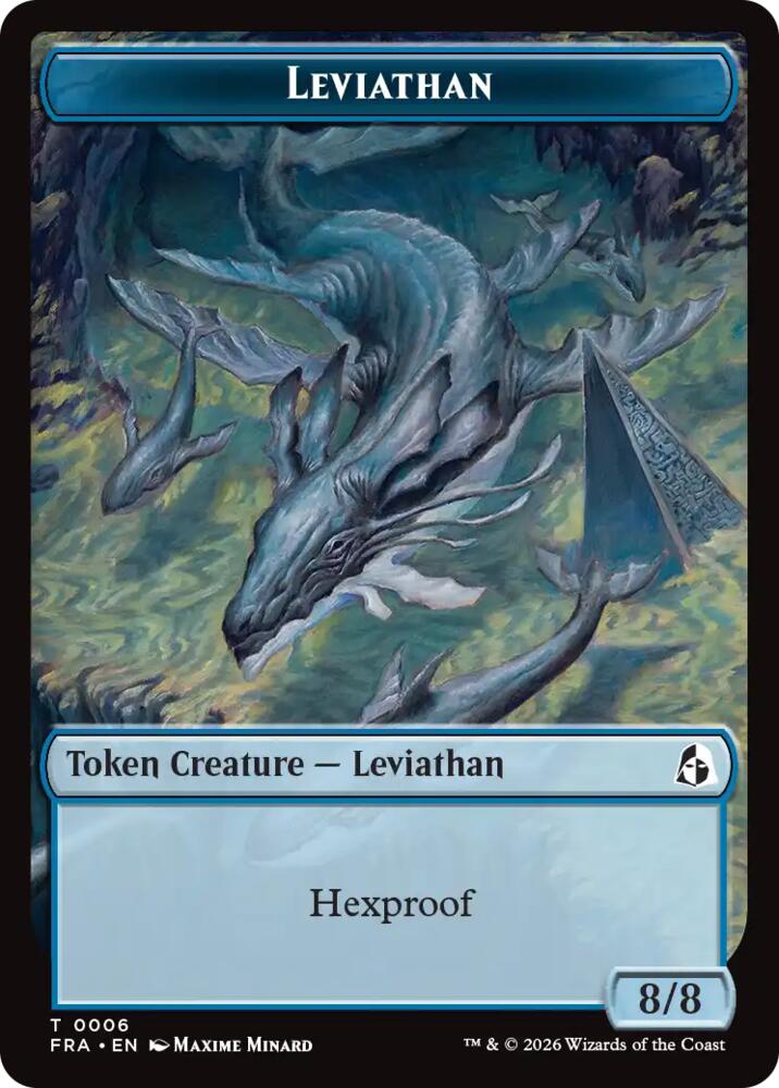 Leviathan Beast Double Sided Token 6 // 8 (Reality Fracture)