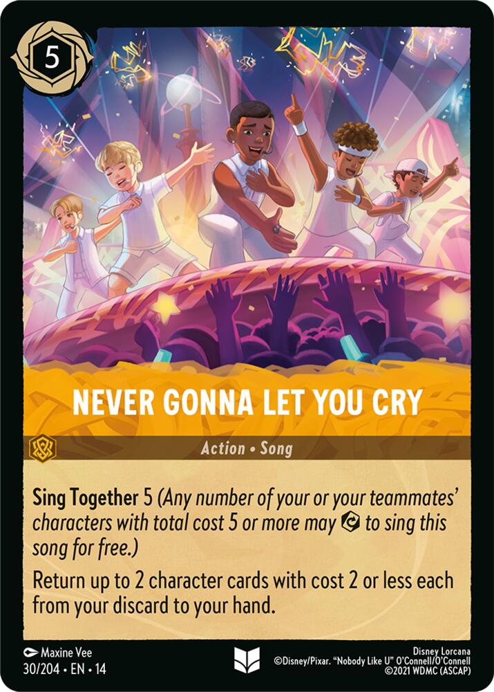 Never Gonna Let You Cry 30/204 (Hyperia City) - Cold Foil
