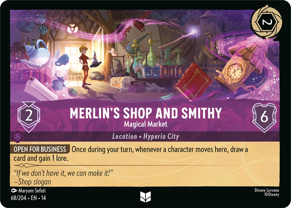 Merlin's Shop and Smithy, Magical Market 68/204 (Hyperia City)