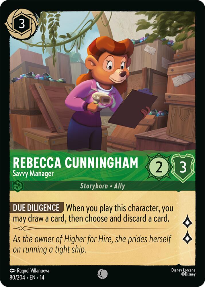 Rebecca Cunningham, Savvy Manager 80/204 (Hyperia City) - Cold Foil