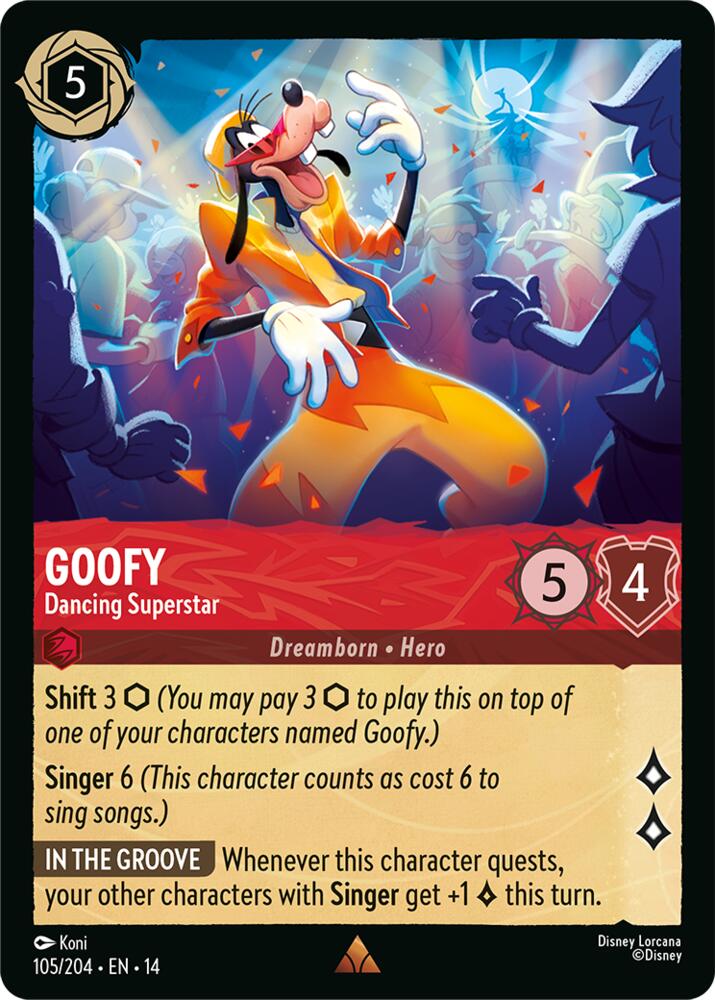 Goofy, Dancing Superstar 105/204 (Hyperia City)