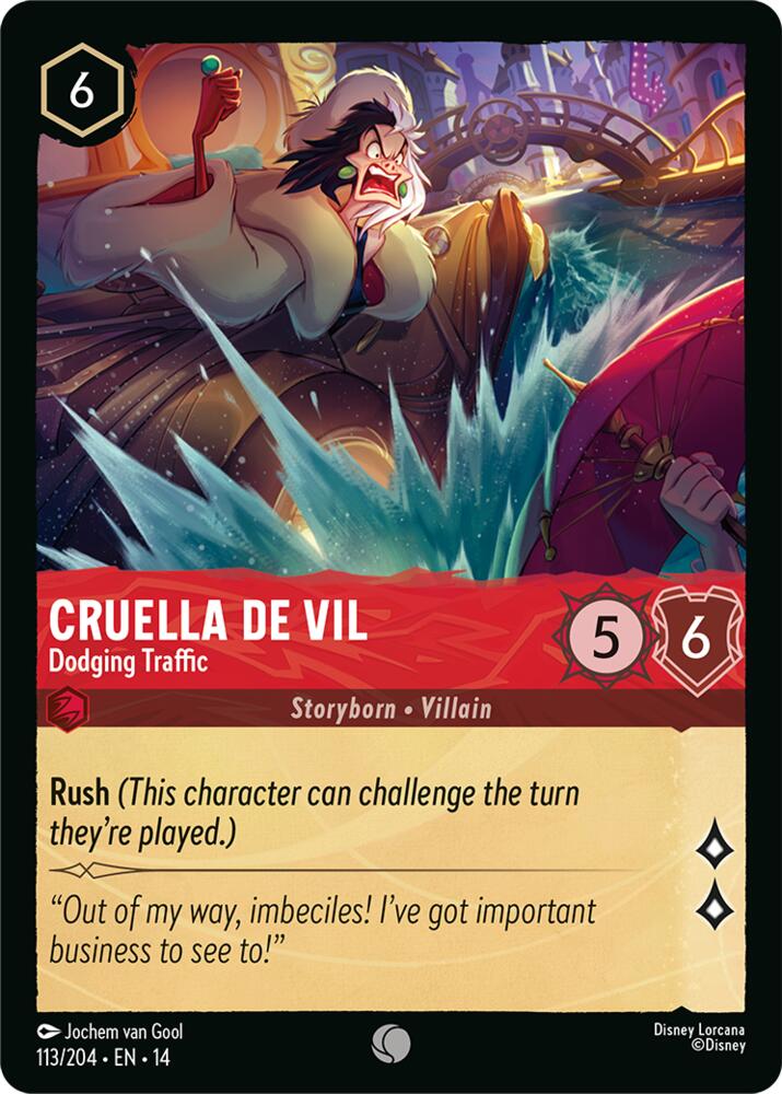 Cruella De Vil, Dodging Traffic 113/204 (Hyperia City)
