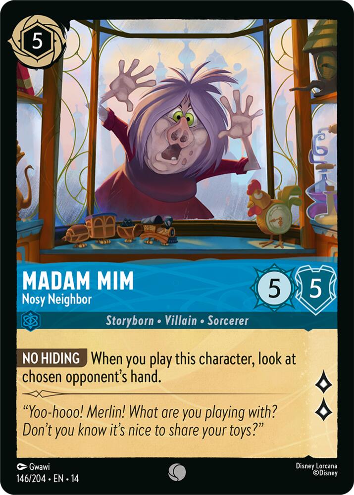 Madam Mim, Nosy Neighbor 146/204 (Hyperia City) - Cold Foil
