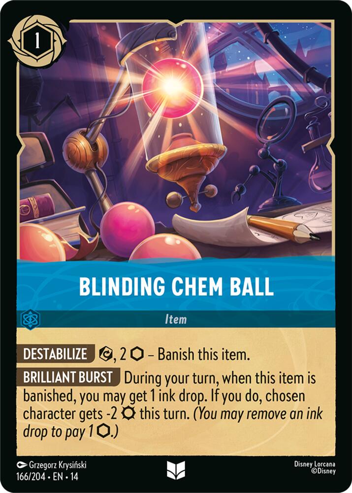 Blinding Chem Ball 166/204 (Hyperia City) - Cold Foil