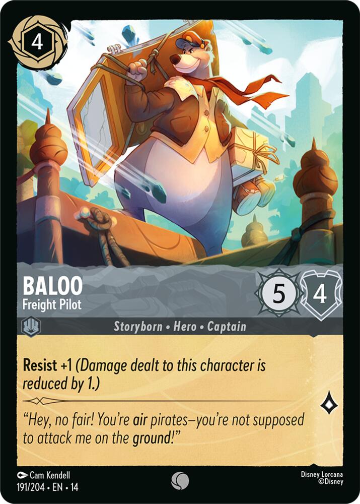 Baloo, Freight Pilot 191/204 (Hyperia City) - Cold Foil