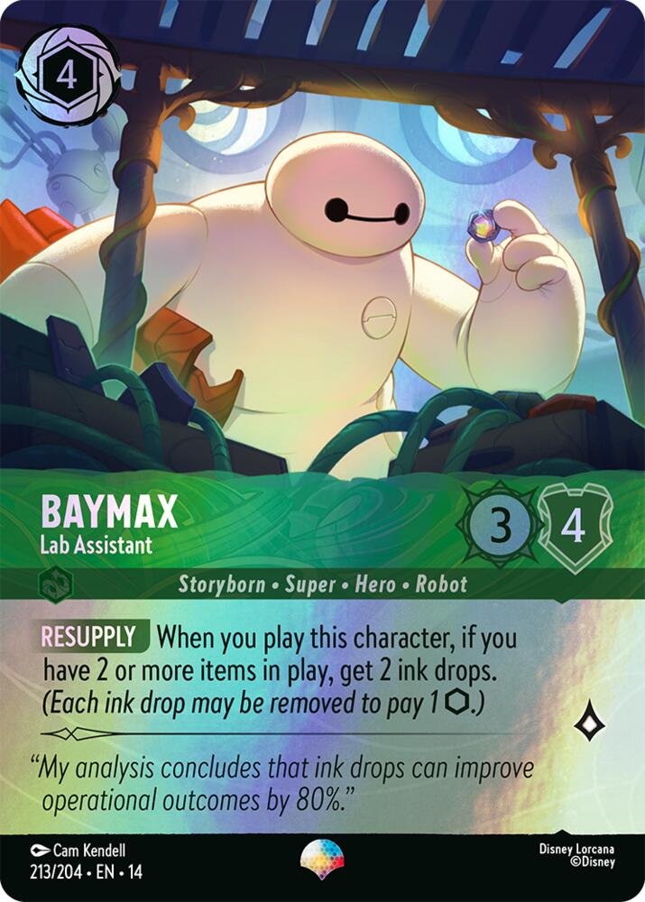 Baymax, Lab Assistant 213/204 (Hyperia City) - Rainbow Holofoil